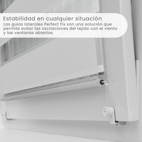 se puede guiar el estor con cable lateral PerfectFix