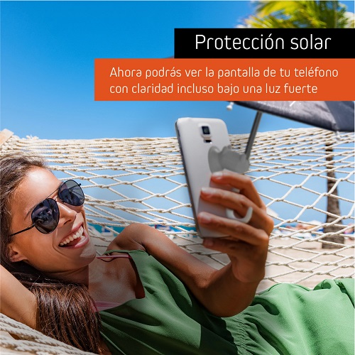 parasol de protección solar para teléfono móvil